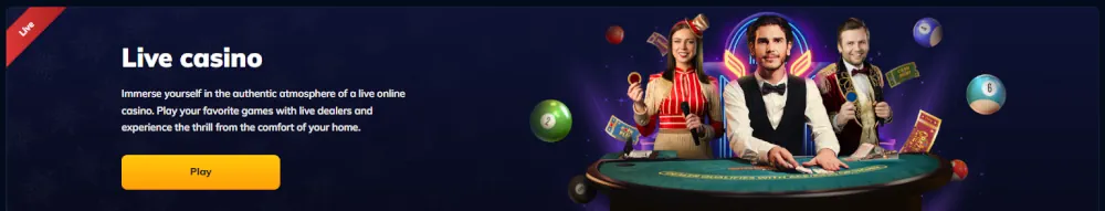 RioAce Live Casino Banner